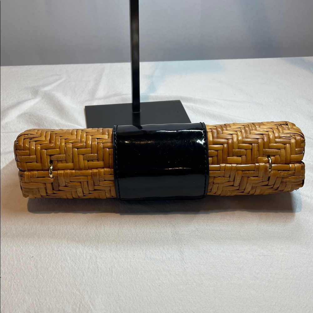 Tory Burch Bamboo Rattan Clutch with leather strap - Picture 6 of 12